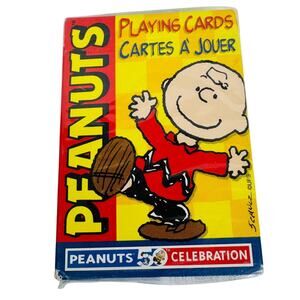 5 for‎ $25| Peanuts 50th Celebration Model 6840 Vintage Playing Cards